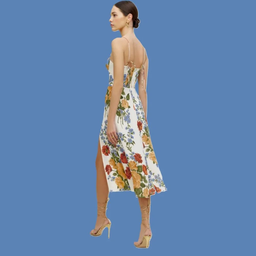 🔔LAST ONE💕Reformation Juliette Dress in Formosa - Picture 3 of 12